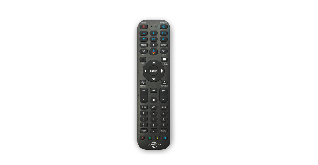 Dune HD BT Backlit Remote R4